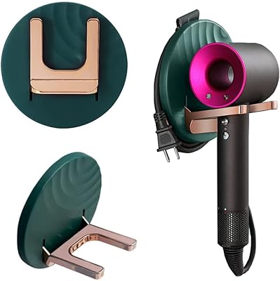 Professional foldable foldable hair dryer, Wall hair dryer for bedroom bedroom, self-adhesive shelf hook, no required drilling, organizer of green hair care tools.. Your everyday shopping companion, DIAYTAR NIGERIA offers unbeatable value with nationwide delivery.