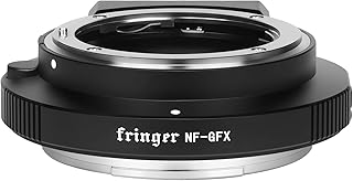 Fringer NF-GFX (FR-NFTG1) Adapter of Camera Objective Automatic Camera Compact Electronic Opening Compatible with Nikon D, G, E Sigma Tamron NF to Fuji Fujifilm GFX100S/50R/50S.. Shop with purpose at DIAYTAR NIGERIA and receive quality products at budget rates within 8 days.