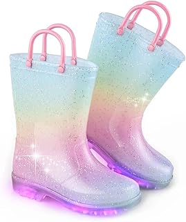 Waterproof sequined rain boots for girls, rainbow rainbow boots, united colored boots with easy handles.. DIAYTAR NIGERIA delivers value, variety, and convenience with our nationwide 5-8 day shipping.