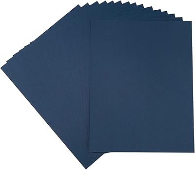 20 sheets of virgin thick colorful paper for the creation of business cards, invitations and scrapbooking supplies (navy blue, 21.59 x 11.94 cm).. Experience the ease of one-stop shopping with DIAYTAR NIGERIA's diverse catalog and nationwide delivery.