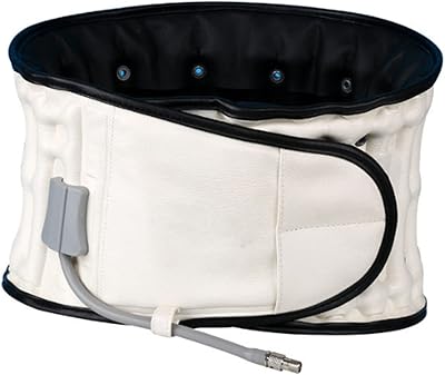 Dorsal decompression belt, inflatable electric traction device for the realignment of the lumbar column with manual air pump (color: b).. DIAYTAR NIGERIA connects your desires with reality through our affordable e-commerce platform and quick delivery.