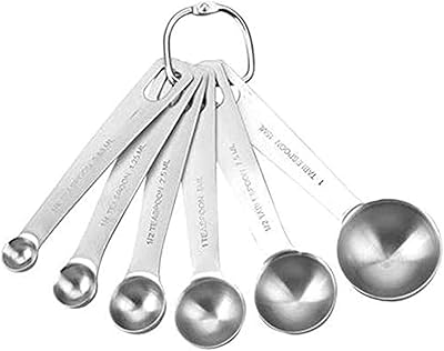 Set of 6 stainless steel coffee spoons, tools to measure dry liquid ingredients for cooking and pastry.. DIAYTAR NIGERIA brings affordable products to every doorstep with our reliable 5-8 day shipping.