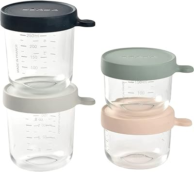 Set of 4 Baby Pot Food Conservation Boxes Glass Pot.. Your home for smart shopping — DIAYTAR Nigeria delivers fast and cheap.