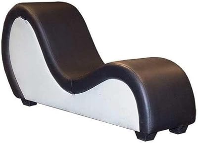 Sofa with modern design for adults, tilting chair for adults, hotel, yoga room, living room, love chair (black and white).. One platform, all your needs — DIAYTAR Nigeria delivers quickly.