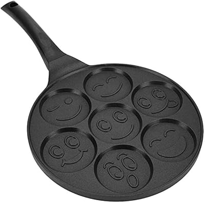Foldable non -stick pancake stove emoji smiley pancake with 7 flapjack faces for pancakes, flat eggs and waffles.. Fast delivery is our promise — DIAYTAR Nigeria keeps it real.