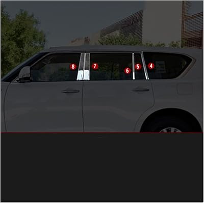 Xiaozhiwen Central Frame Frame Frame Decorative Style Decorative Pillar Compatible with Nissan Patrol Y62 2016 2018 2018 2019 HNXZW (Color name: 2).. From Lagos to Kano, DIAYTAR Nigeria delivers across Nigeria in days.