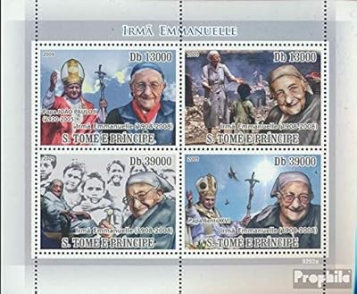 Sao Tomé and Folio Principle 3847-3850 (Complete edition.) 2009 Sister Emmanuelle (Collection stamps).. Shop from anywhere in Nigeria and receive your DIAYTAR purchases at affordable prices within a week.