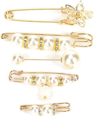 Pearl spindles with sweater wrap pins safety pins dresses clothing tweezers decoration accessories brooch in pearls for women girls 5 pieces, small, precious stones in pearls, small, pearl.. DIAYTAR Nigeria brings you closer to everything you need — fast delivery, low costs, and variety.