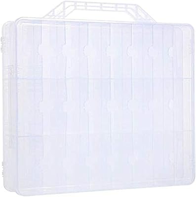 Portable storage box for nail polish, new display support for nail polish, transparent box at 48 grids.. DIAYTAR NIGERIA brings the marketplace to your home with budget-friendly prices and nationwide delivery.