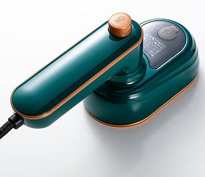 Mecacoz portable mini electric iron, rotary for storage, foldable and easy to transport, no preheating required, dark green.. Shop without boundaries at DIAYTAR NIGERIA, offering affordable products with convenient delivery times.
