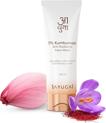 Kumkumadi Ayoga Skin Radiance 5% Face Cleaner with saffron and lotus extracts for dull skin, dirt, pollution and brown spots | Daily cleaner | 100 ml.. Fast delivery, fair prices, and full variety — only on DIAYTAR Nigeria.