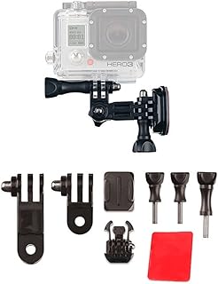 Lateral mounting kit for motorcycle helmet for GoPro Hero 10/9/8/7/6/5/4 Black Series and other action cameras with mounting base and adhesive stamps, 3 -way rotation and ears screws.. Experience shopping without limits at DIAYTAR NIGERIA, where affordability meets convenience in just days.