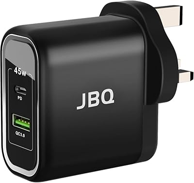 JBQ 45W fast charger PD + QC 3.0, black, HC-745.. DIAYTAR NIGERIA brings retail convenience to your screen with affordable prices and dependable shipping.