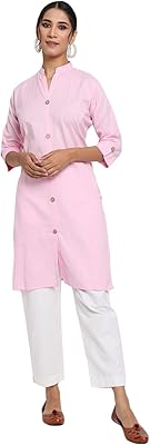 "Vastraa Fusion" brand Kurta for women with matching and matching buttons.. Discover endless shopping possibilities at DIAYTAR NIGERIA, with budget-friendly prices and reliable delivery.