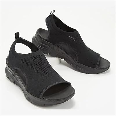 Summer orthopedic sandals washable with rear straps, breathable flip flops Distlected size for the beach and travel (color: black, size: Eur39/US8).. DIAYTAR NIGERIA combines the largest product selection with affordable prices and reliable delivery.