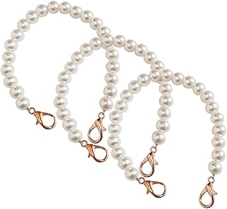 Round handbag chains in critici synthetic pearls, plastic leather.. DIAYTAR NIGERIA delivers on convenience and affordability with our reliable nationwide shipping.