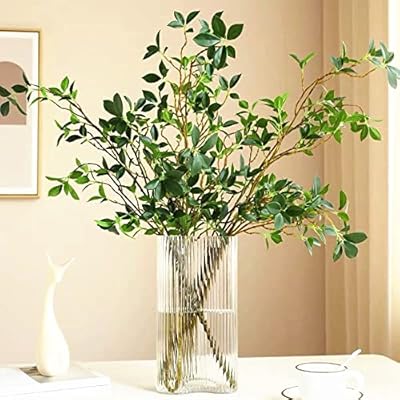 Artificial leaf branches of FICUS MicrocarPA for interior plant with persistent artificial banian leaves for decoration - 40 inches (green - pack of 4).. DIAYTAR NIGERIA: Where every click leads to affordable purchases delivered promptly to your door.