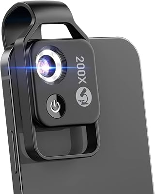 200x mobile microscope lens with LED light, children's digital microscope for children, skin diagnostic microscope and hair analysis, compatible with Android iPhone and mobile (black).. DIAYTAR NIGERIA delivers what matters - quality, affordability, and prompt nationwide shipping.