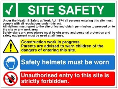Safety panel for construction site and work in progress 200 mm x 300 mm - Rigid plastic (LF.05).. Shop millions of products across categories on DIAYTAR Nigeria — delivered right to your door.