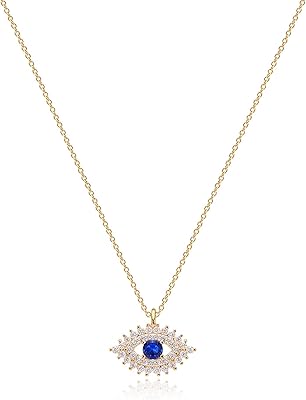 Elegant collar for women plated 18 carat gold with cubic zirconic stone, boho style, protection against envy, simple gift.. DIAYTAR NIGERIA brings the nation's largest product catalog to your doorstep at prices you'll appreciate.