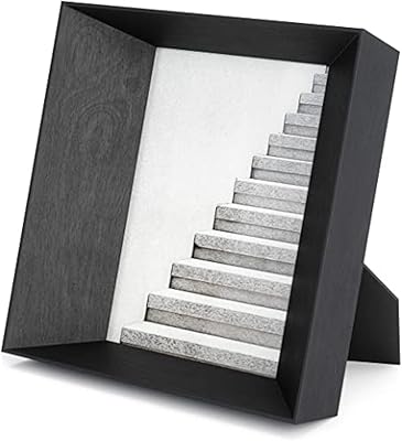 Umbra tilted square photo frame for desk and wall by lookout, 5 "x 7", black.. Experience the simplicity of DIAYTAR NIGERIA's extensive marketplace with delivery within 8 days.