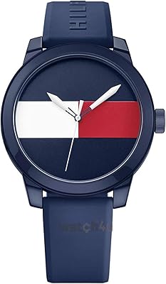 Tommy Hilfiger for Men's watch with multicolored dial and silicone bracelet - 1791322, blue.. DIAYTAR NIGERIA: Your trusted e-commerce partner with extensive product choices and affordable delivery.