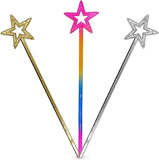 Star fairy baguette 6 pieces disguise accessories for magic girls star baguette angel baguettes for birthday party wedding halloween Christmas 13 inches (3 colors).. Your digital shopping companion, DIAYTAR NIGERIA offers unmatched value with nationwide shipping.