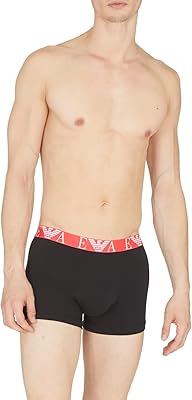 Set of 3 daring monogram boxers Emporio Armani for men.. DIAYTAR NIGERIA brings the marketplace to your home with budget-friendly prices and nationwide delivery.