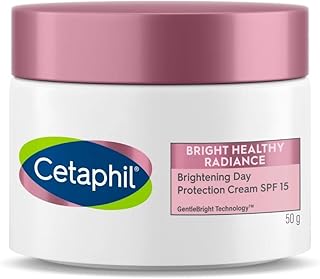 Lightening day protection cream Cetaphil bright Healthy Radiance 50 g, dermatologically tested, niacinamide and sea jaw, reduction in brown spots, unified complexion.. Discover endless possibilities with DIAYTAR NIGERIA's extensive product range and affordable shipping.