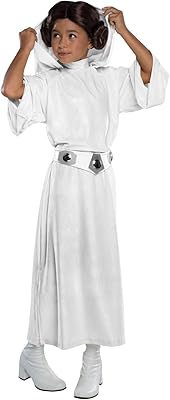RUBIE's children's costume - Star Wars Classic - Luxury Princess Leia costume, Middle, a color.. DIAYTAR Nigeria offers great deals, a huge product variety, and delivery in under a week.