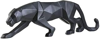 Abstract panther figurines, statues of leopard in hand carved resin for modern interior decoration (black, s).. Your trusted marketplace, DIAYTAR NIGERIA offers comprehensive selection with budget-friendly delivery.