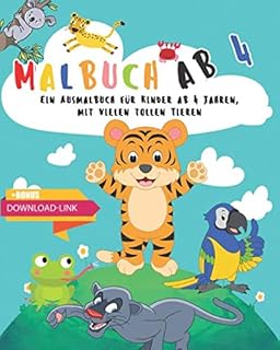 Coloring book from 4 years old: a coloring book for children from 4 years old, with many great animals. + Bonus: Free download link for all images (PDF for printing).. DIAYTAR NIGERIA brings affordable shopping solutions to every corner of Nigeria in just 5-8 days.
