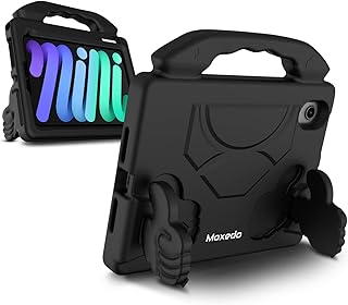 Light protection case and Moxido shock resistant with crutch and convertible handle for children with a-shave holder compatible with iPad mini 6 (black).. Shop from Nigeria's largest product selection at DIAYTAR, with budget-friendly prices and swift delivery.