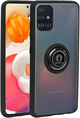 Higher protection shell for Samsung Galaxy A51 4G in flexible silicone, fine design, transparent and shock resistant with 360 -degree rotary magnetic support ring (black).. Get top brands at bottom prices, only on DIAYTAR Nigeria.