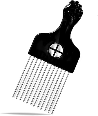 Afro Pick Magic Hair Bobines Square Tool Natural Metal African Hairdressing.. Enjoy a hassle-free shopping experience with DIAYTAR Nigeria, where products are categorized for your convenience and delivery is always on time.