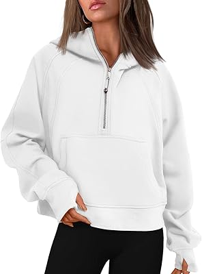 Short fleece hooded sweatshirt with semi-ferms lightning and quarter of zipper for women, winter clothes 2022.. Experience shopping satisfaction with DIAYTAR NIGERIA's vast selection and budget-friendly delivery options.