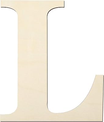 Yonty letters L in 12 inch wood, unfinished blank wooden plate for painting, crafts and wall decoration of the house.. Wide range, low cost, fast delivery — that’s DIAYTAR Nigeria.
