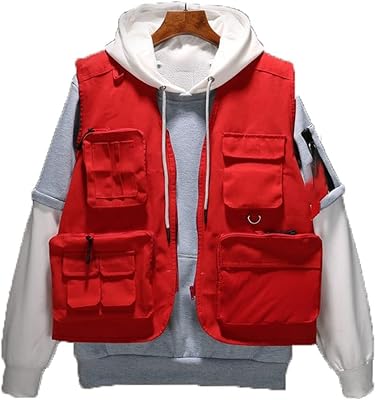 Yhanni men's vest, multi-pocket vest, tactical hunting clothes, sleeveless jackets, relaxed men's vest, volunteer costume (size: L).. Shop from our extensive catalog at DIAYTAR NIGERIA and enjoy doorstep delivery in just 5-8 days.
