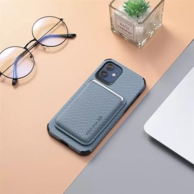 New luxury protection case with intelligent leather magnetic card holder designed for iPhone 14, iPhone 13, iPhone 12 (iPhone 13, Blue).. Discover endless possibilities with DIAYTAR NIGERIA's comprehensive catalog and budget-friendly delivery.