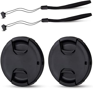 Pack of 2 front lens caps with luxury lens cap compatible with Nikon, Canon, Sony, Sigma, Tamron, Olympus and Fujifilm (77 mm).. No more overpriced stores — DIAYTAR Nigeria brings the best to your door.