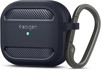 Double double layer SPIGEN DOUBLE PROTECTION FOR AIRPODS 3 (3rd generation 2021) with keychain [Double layer durable protection] - Anthracite gray.. Discover endless shopping possibilities at DIAYTAR NIGERIA, with budget-friendly prices and reliable delivery.