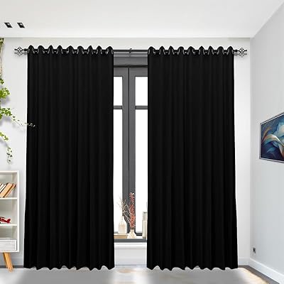 100 % blackout satin curtains Black Key for living room, bedroom, children's bedroom, study room, gallery with silicone finish, sound insulation and thermal insulation.. DIAYTAR NIGERIA makes every shopping desire a reality with affordable prices and delivery in 5-8 days.