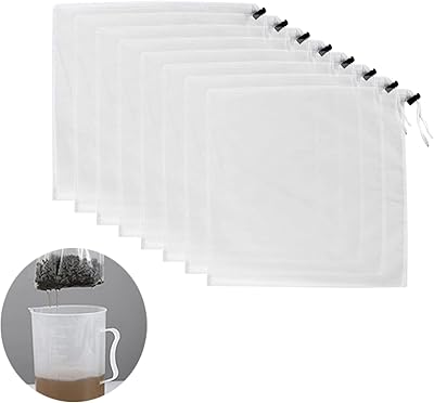 Nylon filtering bag, reusable fabric colander for cheese and cold coffee, food filtering bag with thin mesh, pulp filtering bag for tea, juice, food, nuts, milk (15.7.. DIAYTAR NIGERIA: Nigeria's answer to affordable online shopping with reliable 5-8 day delivery guarantee.