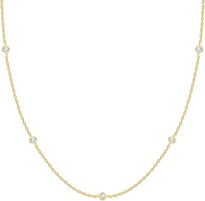 Collar Station Station Gold White 14 Carats Facing | Bty simulated diamond necklace | CZ chain necklace for women | bunk necklaces, metal, cubic zirconia.. DIAYTAR NIGERIA delivers value, variety, and convenience with our nationwide 5-8 day shipping.
