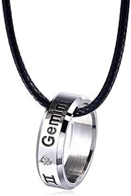 12 Constellation Zodiac necklace Stainless steel rhinestones zodiac sign pendant declaration pendant collar for women girls.. Embrace the convenience of DIAYTAR NIGERIA with thousands of products at your fingertips, delivered nationwide.