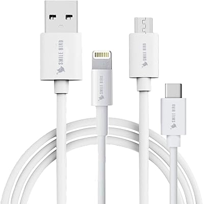 3 in 1 multiple loading cable (15 -room pack) - wholesale price - 1.5 meters white.. DIAYTAR NIGERIA: Where affordability and variety meet with convenient delivery within 8 days.