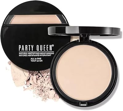 Small mate mate powder party queen radiance, compact powder oil control fix. (light)