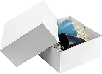 The White Shop paper gift box with 12 for wedding lid for wedding.. Your shopping journey simplified with DIAYTAR NIGERIA's vast selection and budget-friendly shipping.