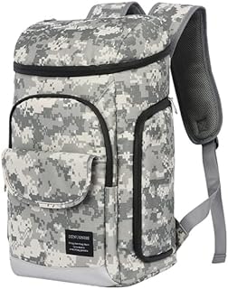 Fashionae - Flexible Insothermal Backpack Large thermal bag for food, Waterproof isothermal bag for camping fridge (gray camouflage 38x25x19cm).. Experience the convenience of boundless shopping with DIAYTAR NIGERIA's affordable platform and quick shipping.