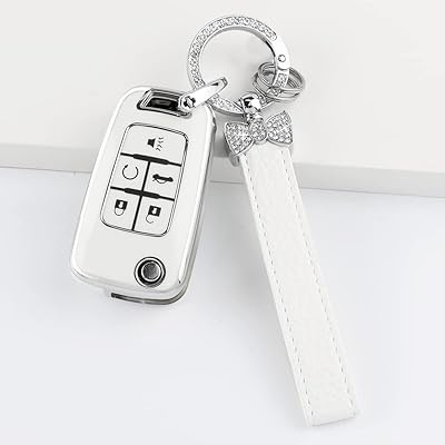 For Chevrolet 1797 Malibu Camaro Cruze Equinox Impala Car Key, White and Silver Cover, Pretty TPU Car Key with 5 buttons for Chevrolet E-Type.. DIAYTAR NIGERIA delivers what you want at prices you'll love, all within 5-8 days nationwide.